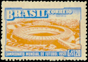 Brazil Football Stamp 1950