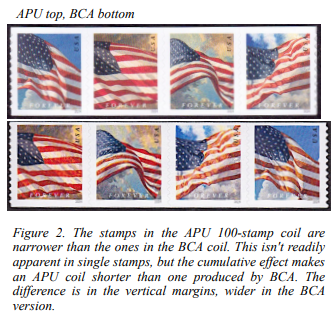 APU stamp coil top, BCA stamp coil  bottom
