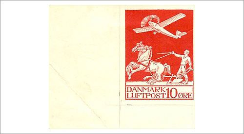 Denmark Air Mail Postage Stamp