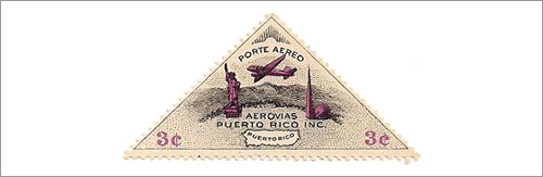 3 cent Puerto Rico Air Mail Postage Stamp
