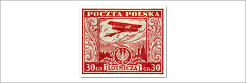 Poland Air Mail Postage Stamp