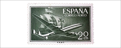 Spain Air Mail Postage Stamp
