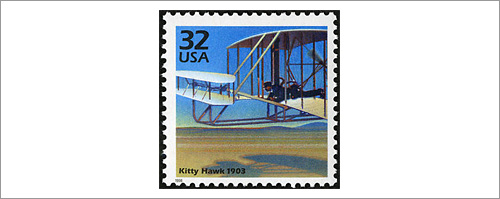32 cent U.S. Postage Stamp Kitty Hawk 1903