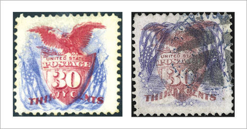 First United States stamp to feature the American Flag.