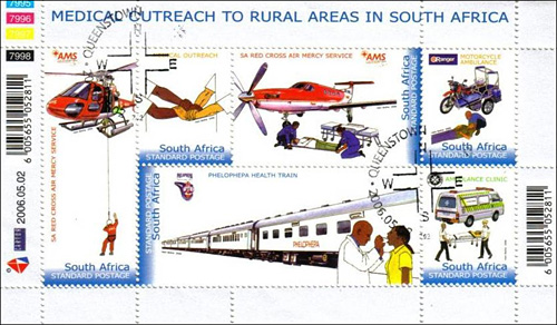 South Africa Health Stamp