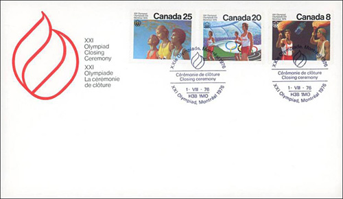 1976 Olympic Closing Ceremony Cover Canada