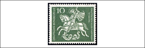 1961 German Postage Stamp, Scouting