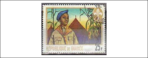 Guinea Scouting Postage Stamp