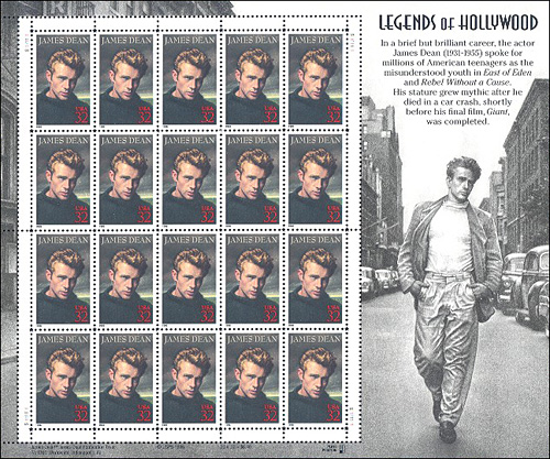 James Dean, Legends of Hollywood Stamps
