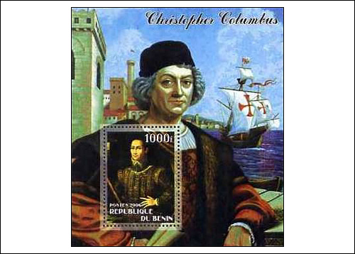 Christopher Columbus Benin Stamps