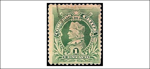 Christopher Columbus Chile Stamps