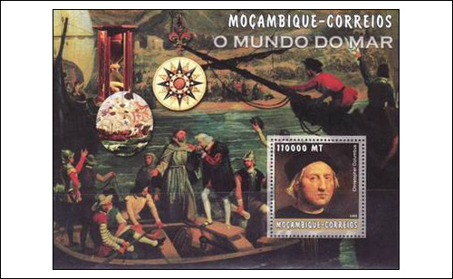 Christopher Columbus Mozambique Stamps