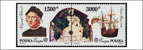 Christopher Columbus Poland Stamps