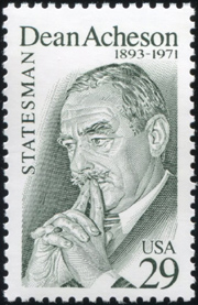 Dean G. Acheson Stamp, USA, 29 cents