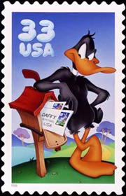 Daffy Duck Stamp, USA, 33 cents