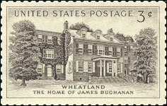 James Buchanan Stamp, USA, 3 cents