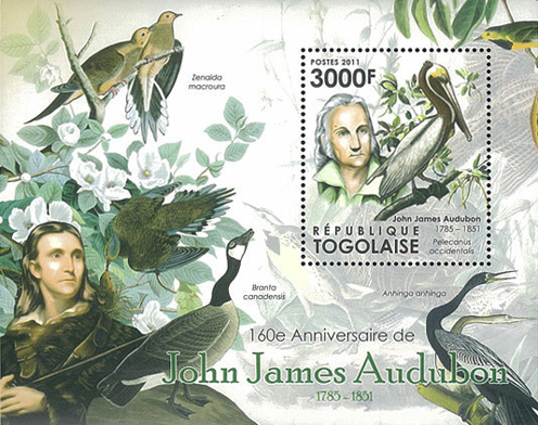 John James Audubon Stamp, Togolese