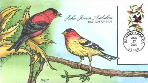 John James Audubon First Day of Issue, USA, 2002