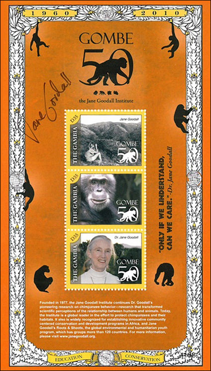 Jane Goodall Stamps