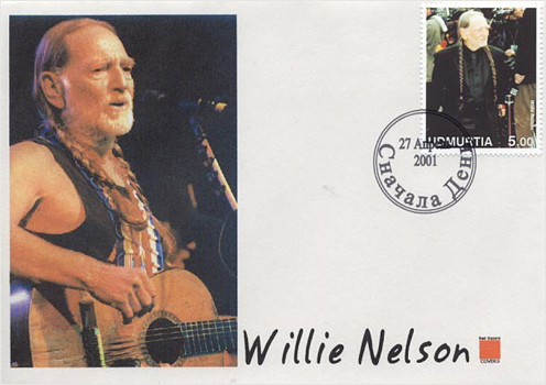 Willie Nelson Cover and Stamp