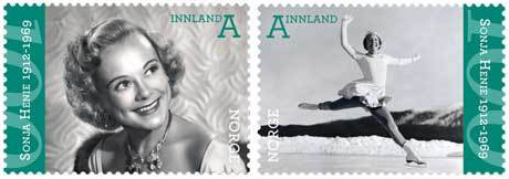 Sonja Henie Stamps, Norway