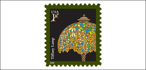 Louis Comfort Tiffany Stamp, U.S. Postage 1 cent stamp