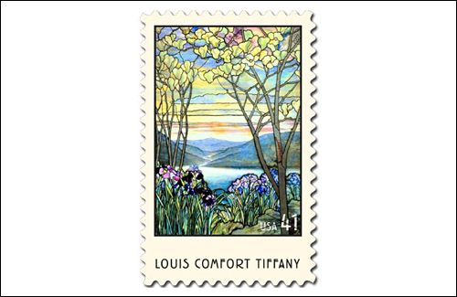Louis Comfort Tiffany Stamp, U.S. Postage 41 cent styamp