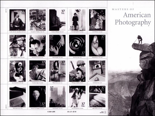 Masters of American Photograpy Stamps, 37 cents, Ansel Adams Stamp