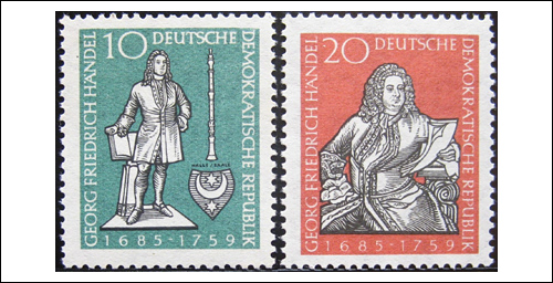 George Friedrich Handel Stamps