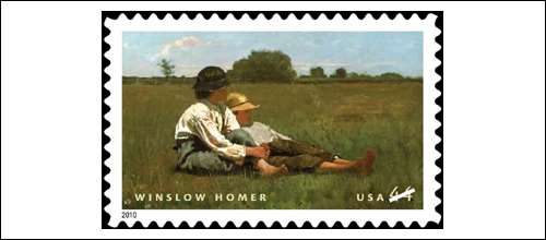 Winslow Homer Stamp, U.S. Posgae 44 cents, 2010