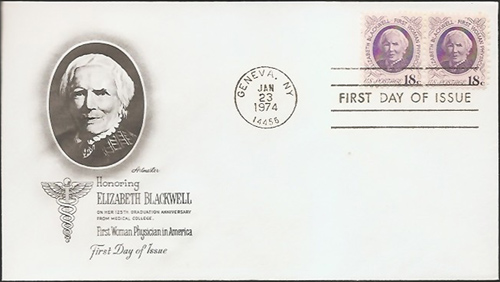 Elizabeth Blackwell First Day of Issue Cover