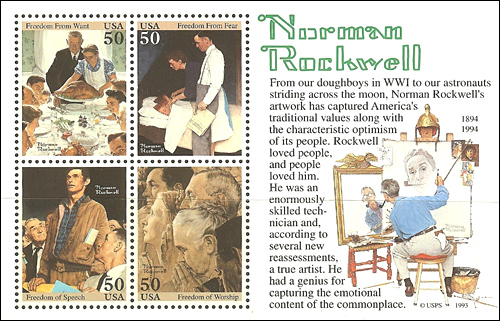 Norman Rockwell Stamp