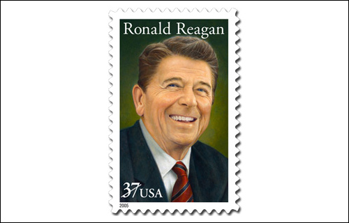 Ronald Reagan Stamp, USA 37 cents, 2005