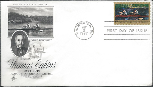 Thomas Eakins First Day Cover and Stamp