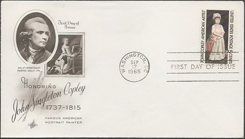 John Singleton Copley First Day Cover and Stamp