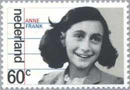 Anne Frank Stamp, Netherlands, 60 Cents
