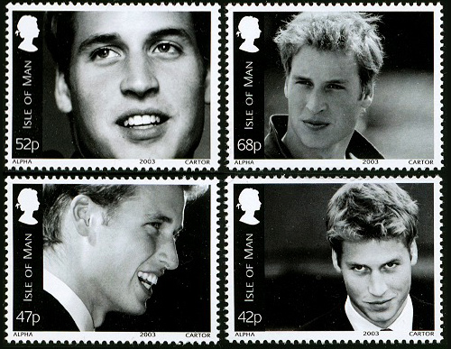 Prince William Stamps, Isle on Man