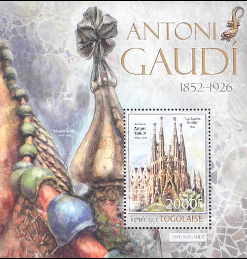 Antoni Gaudi Stamp, Togolaise