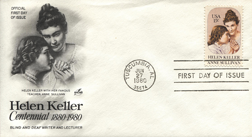 Helen Keller Cover, Helen Keller Centennial 1880-1980