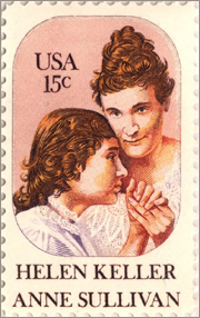 Helen Keller Stamp, USA 15 Cents