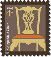 Thomas Chippendale Stamp, USA 4 Cents