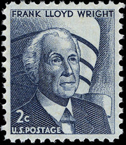 Frank Lloyd Wright Stamp, USA 2 Cents