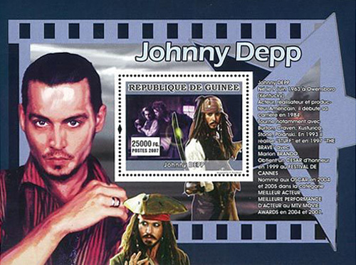 Johnny Depp Stamp