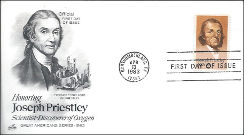 Joseph Priestly First Day Cover and Stamp