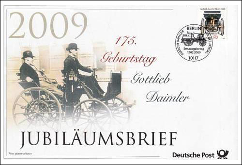 Gottlieb Daimler First Day Cover