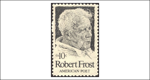 Robert Frost Stamp, US 10 cents