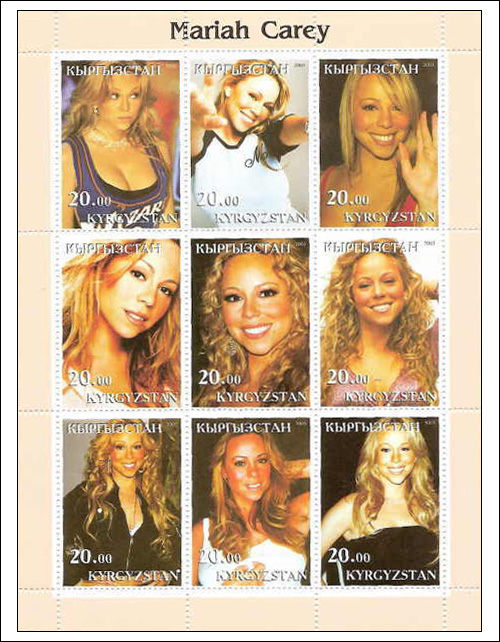 Mariah Carey Stamps, Kyrgyzstan