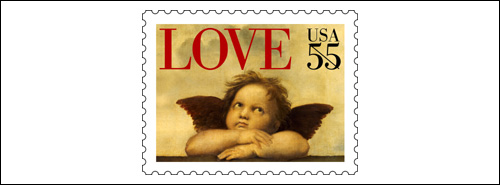 Raphael Love Stamp, US 55 cents