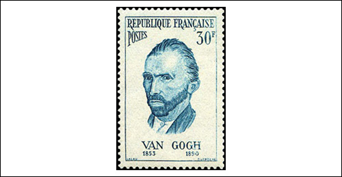 Vincent van Gogh Stamp, France 30F