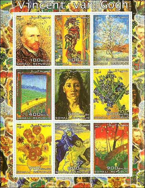 Vincent van Gogh Stamps, Somali 